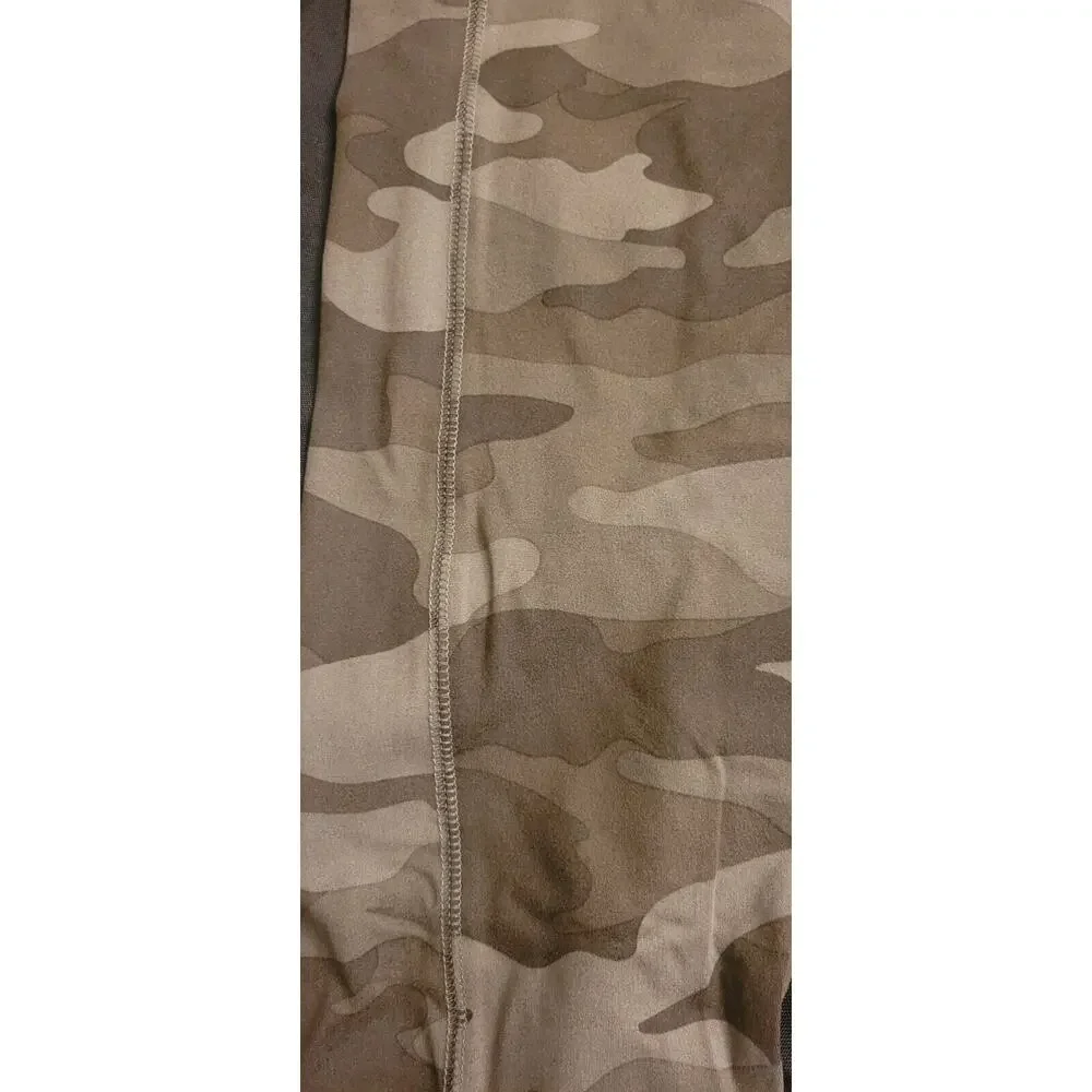 Womens 3X camouflage camo capris green High Rise plus size gift - Picture 2 of 6